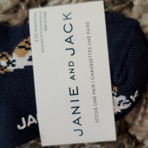 🛒 Janie and Jack NWT 6-12M Doggy Socks - Picture 2 of 3
